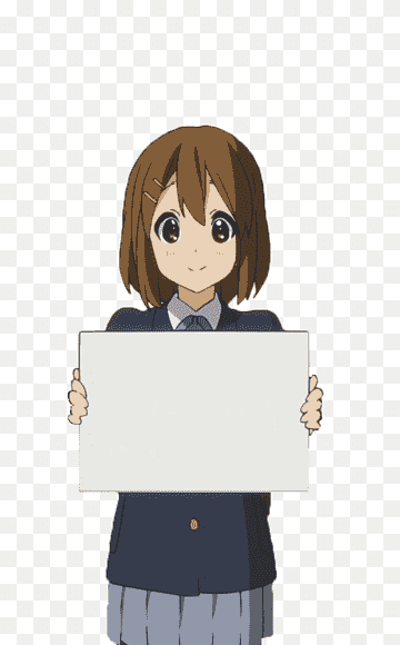 Yui-holding-sign
